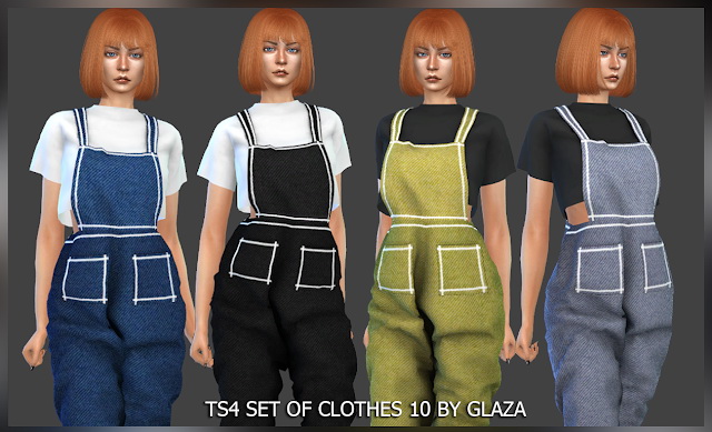 Sims 4 SET OF CLOTHES 10 (P) at All by Glaza