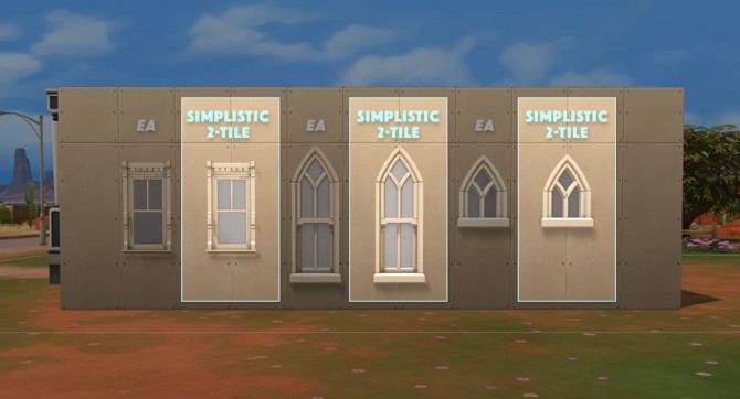 Sims 4 Strangerville Centered Windows Set at SimPlistic