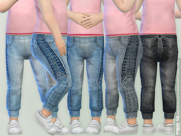Sims 4 Toddler Jeans P07 by lillka at TSR