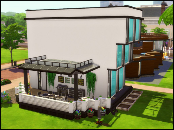 Sims 4 Sleek house by sparky at TSR