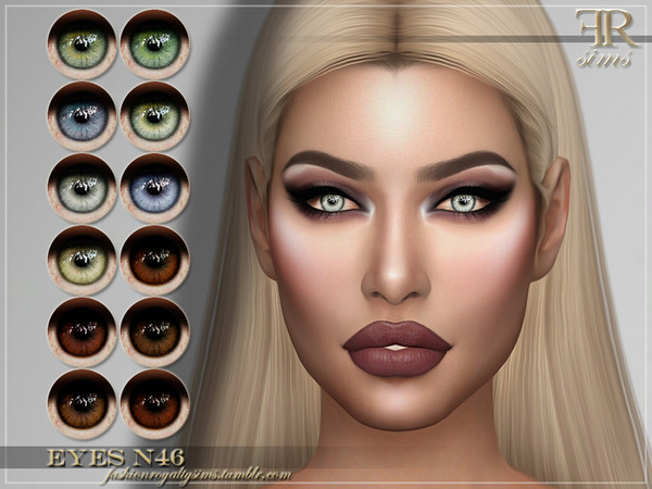 Sims 4 FRS Eyes N46 by FashionRoyaltySims at TSR