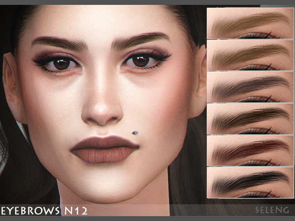 Sims 4 Eyebrows N12 by Seleng at TSR
