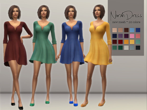 Sims 4 Norah Dress by Sifix at TSR