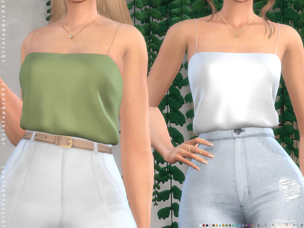 Sims 4 Gia Top by Christopher067 at TSR