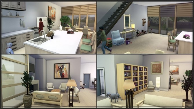 Sims 4 Scandinavian Inspired Home at GravySims