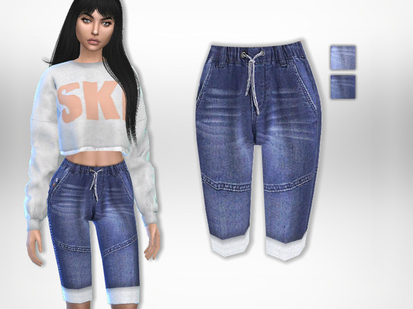 Sims 4 Capri Jeans by Puresim at TSR