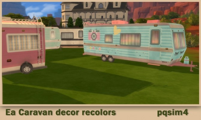 Sims 4 Ea Caravan decor recolor at pqSims4