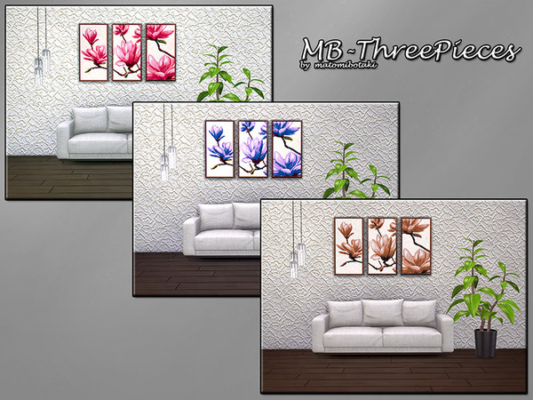 Sims 4 MB Three Pieces paintings by matomibotaki at TSR
