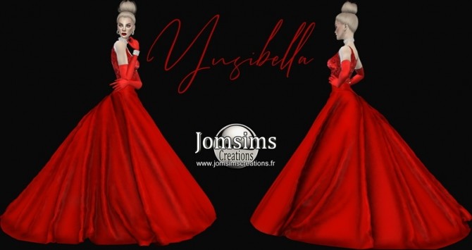 Sims 4 Ynsibella dress at Jomsims Creations