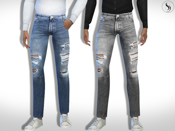 Sims 4 Men Jeans by Saliwa at TSR