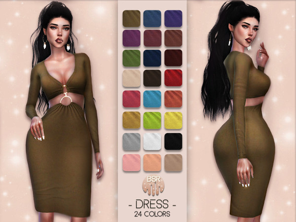 Sims 4 Dress BD16 by busra tr at TSR
