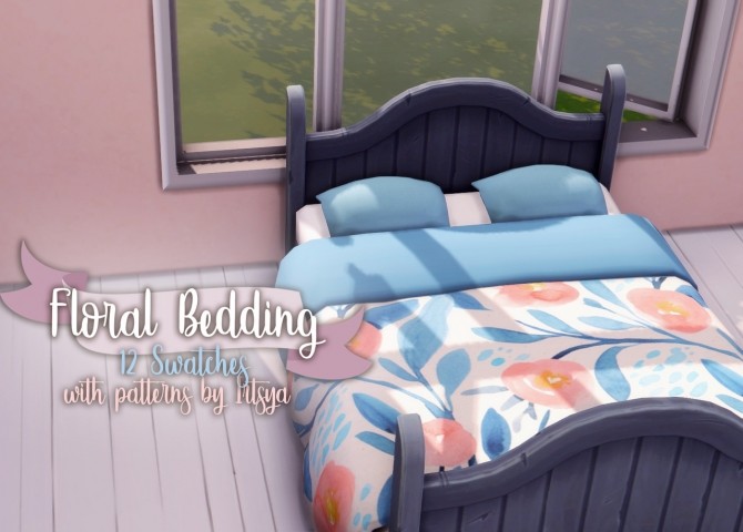 Sims 4 Luxurious Bedding Recolor at Miss Ruby Bird