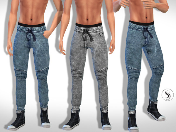 Sims 4 Grunge Sporty Casual Men Jeans by Saliwa at TSR