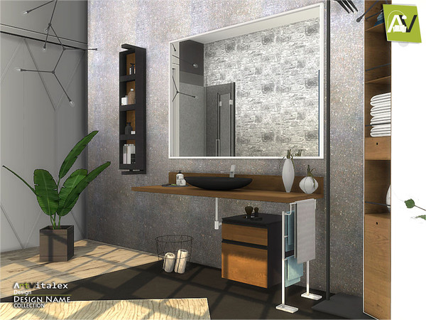 Sims 4 Hemphill Bathroom by ArtVitalex at TSR