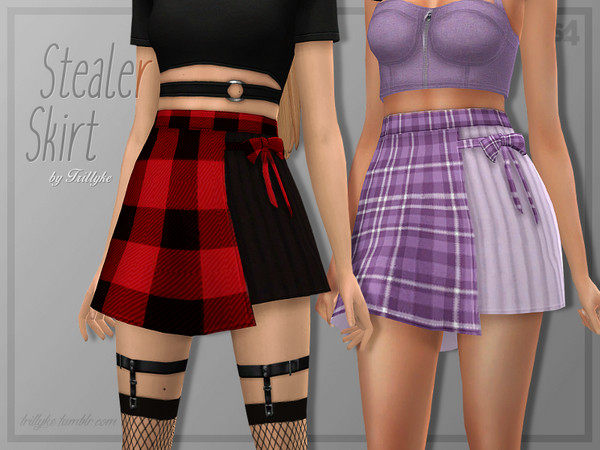 Sims 4 Stealer Skirt by Trillyke at TSR