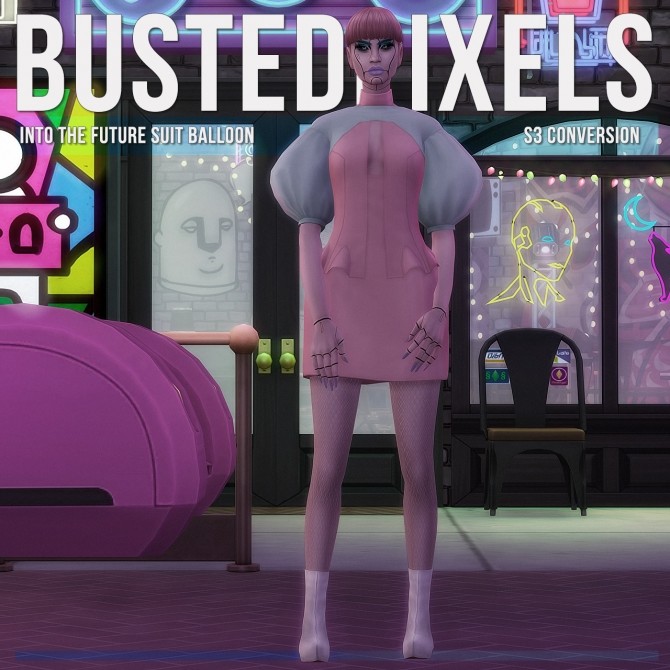 Sims 4 Into The Future Balloon Suit S3 Conversion at Busted Pixels