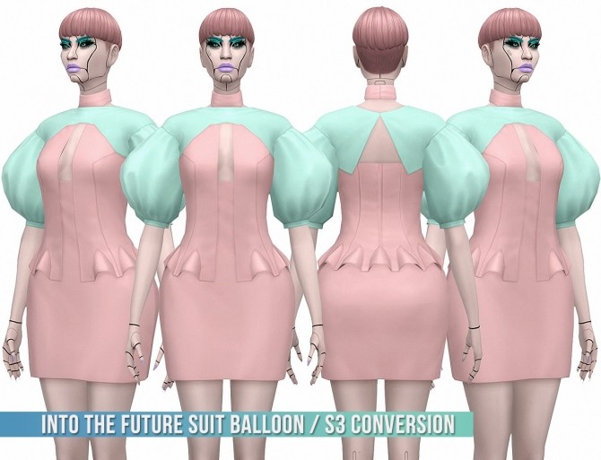 Sims 4 Into The Future Balloon Suit S3 Conversion at Busted Pixels