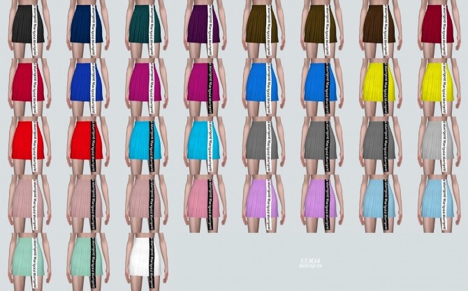 Sims 4 Line Mini Skirt at Marigold