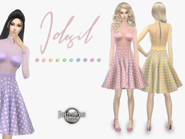 Sims 4 Idesil dress by jomsims at TSR