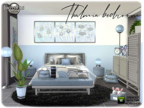 Sims 4 Thalmia bedroom by jomsims at TSR