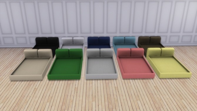Sims 4 SUPEROBLONG BED at Meinkatz Creations