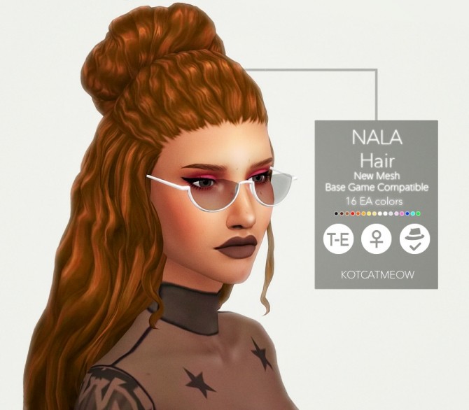 Sims 4 Nala hair at KotCatMeow