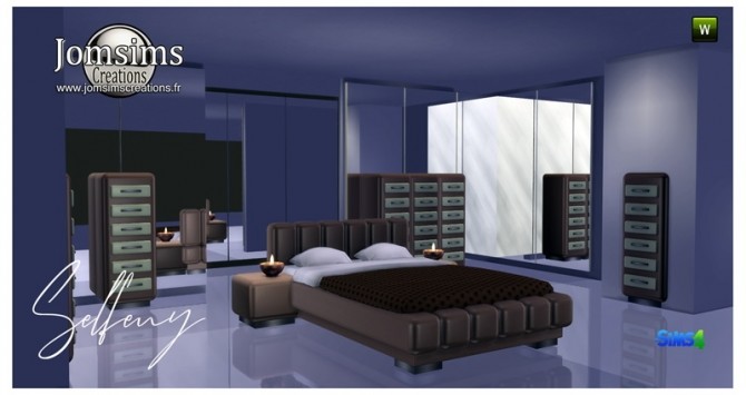 Sims 4 Selfeny bedroom at Jomsims Creations