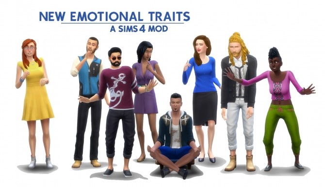 Sims 4 New Emotional Traits by kutto at Mod The Sims