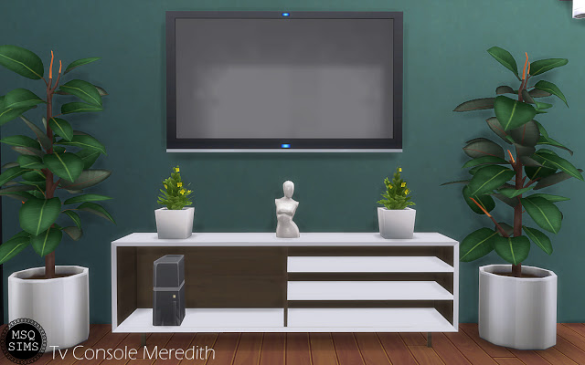 Sims 4 Tv Console Meredith at MSQ Sims