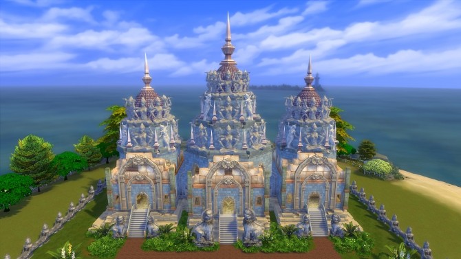 Sims 4 Nakara Temple ver.II Cambodian style roofs by Oo NURSE oO at Mod The Sims