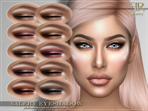 Sims 4 FRS Valery Eyeshadow by FashionRoyaltySims at TSR