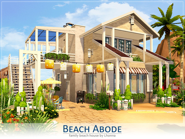 Sims 4 Beach Abode by Lhonna at TSR