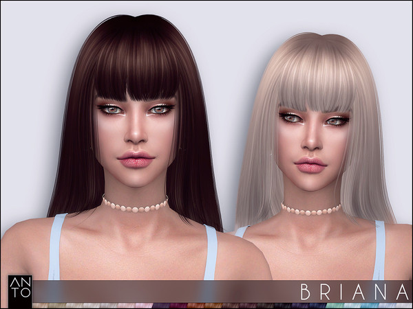 Sims 4 Briana Hair by Anto at TSR