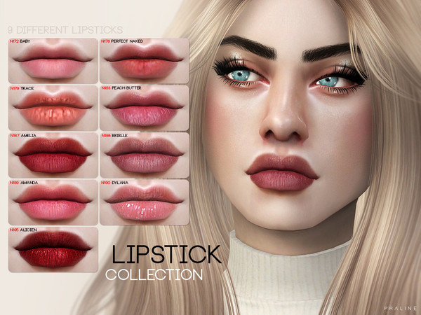 Sims 4 Lipstick Collection by Pralinesims at TSR