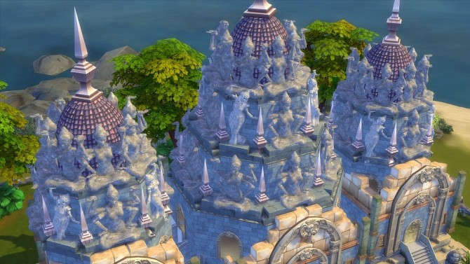 Sims 4 Nakara Temple ver.II Cambodian style roofs by Oo NURSE oO at Mod The Sims