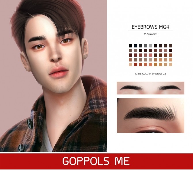 Sims 4 GPME M Eyebrows G4 at GOPPOLS Me
