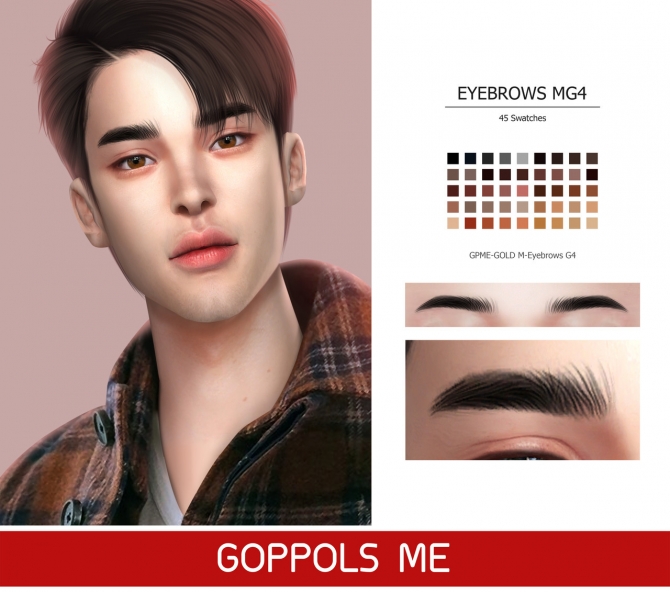 Gpme M Eyebrows G4 At Goppols Me » Sims 4 Updates