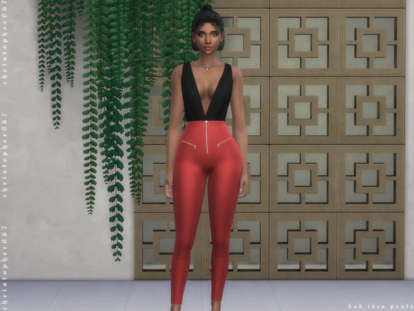 Sims 4 Bad Idea Pants by Christopher067 at TSR