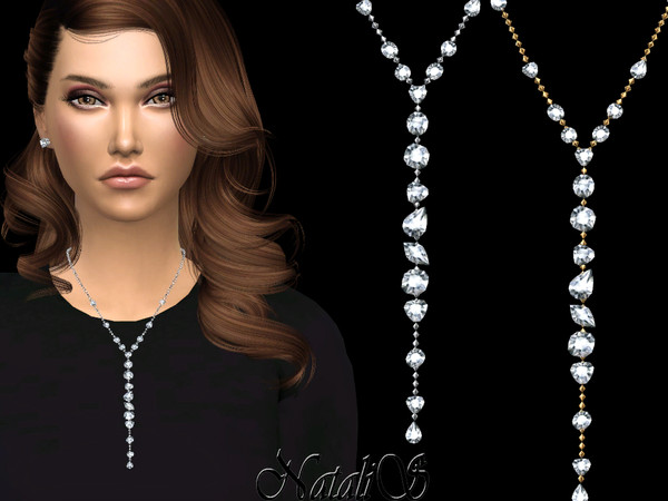 Sims 4 Dazzling gems necklace by NataliS at TSR