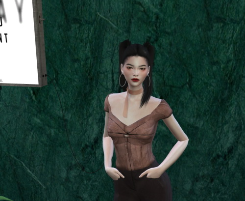 Sims 4 1980′s vintage bustier Top at Weile