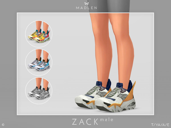 Madlen Zack Shoes Male by MJ95 at TSR » Sims 4 Updates
