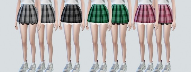 Sims 4 Lace Pleats Skirts at NEWEN