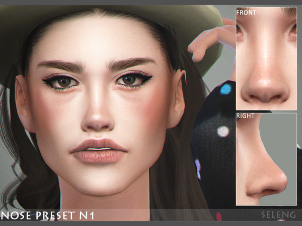 Sims 4 Nose Preset N1 by Seleng at TSR
