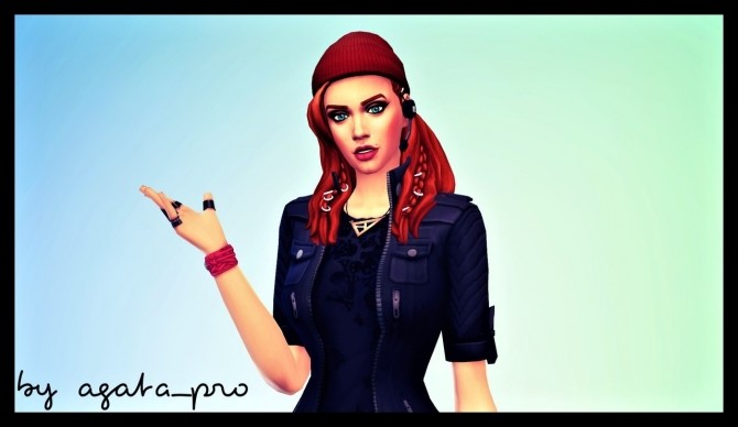 Sims 4 Band Girl & Carrie at Agathea k