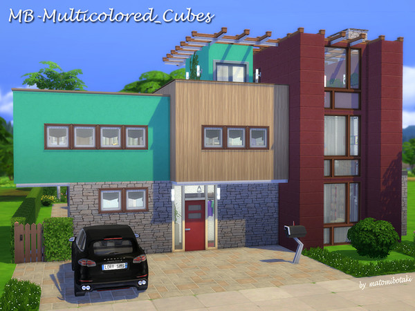 Sims 4 MB Multicolored Cubes by matomibotaki at TSR