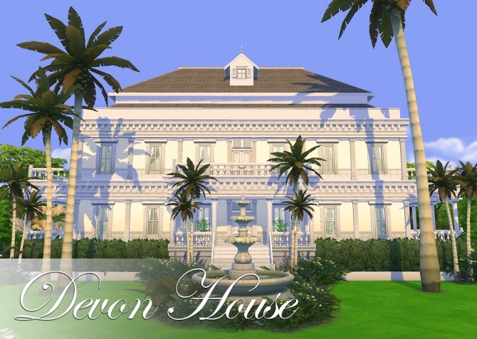 Sims 4 Devon House NO CC by FernSims at Mod The Sims