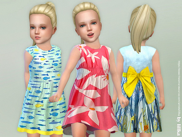 Sims 4 Toddler Dresses Collection P81 by lillka at TSR
