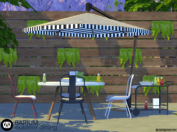 Sims 4 Barium Outdoor Dining by wondymoon at TSR