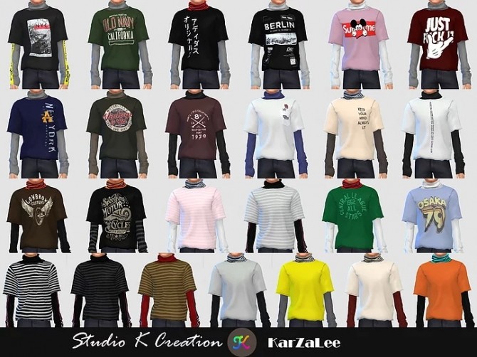 Sims 4 Male Graphic Tees