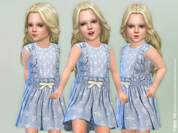 Sims 4 Ella Dress by lillka at TSR